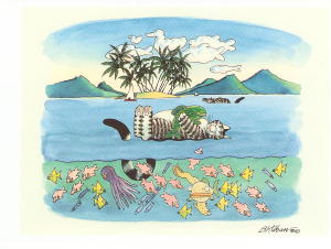 1881 -B. Kliban ""vacation cat"