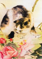 1399 -Le chat aux roses