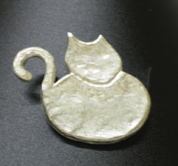 1544 - Broche chat rond