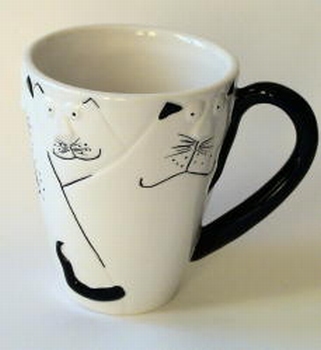 416 -Mug noir et blanc