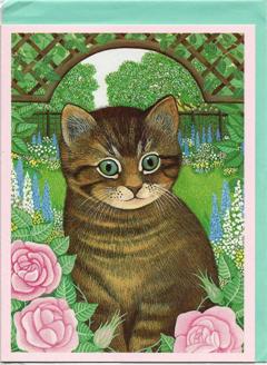 350 -Carte postale double avec son enveloppe